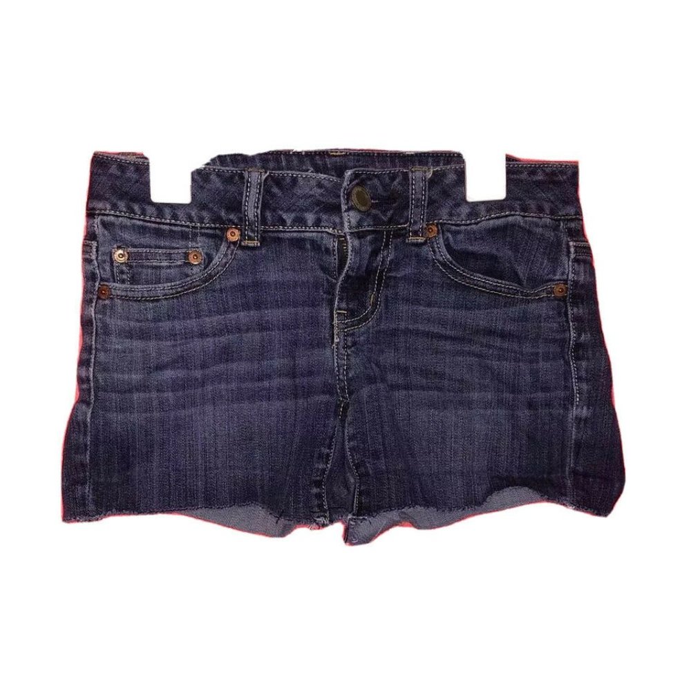 Women's American Eagle jean Short shorts size 0 stretch Dark Wash